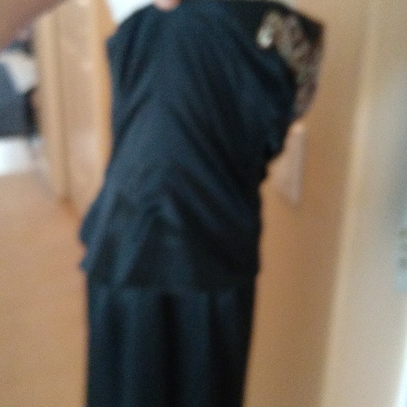 Vintage Randolph Duke strapless sequin black evening dress size 8 - Picture 3 of 13